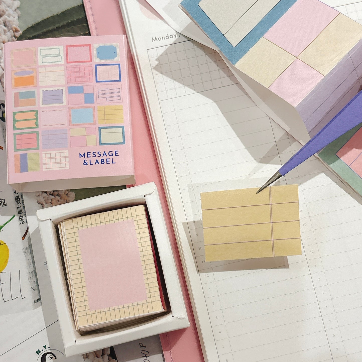 韓國By Nacoo 盒仔貼紙 - Message and Label * [預購貨品：下單後一星期出貨]