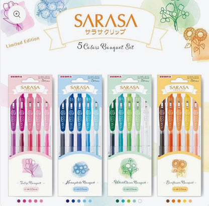 Zebra Sarasa Boutique 花束之色 5 Color Gel Pen Set - 四色選擇