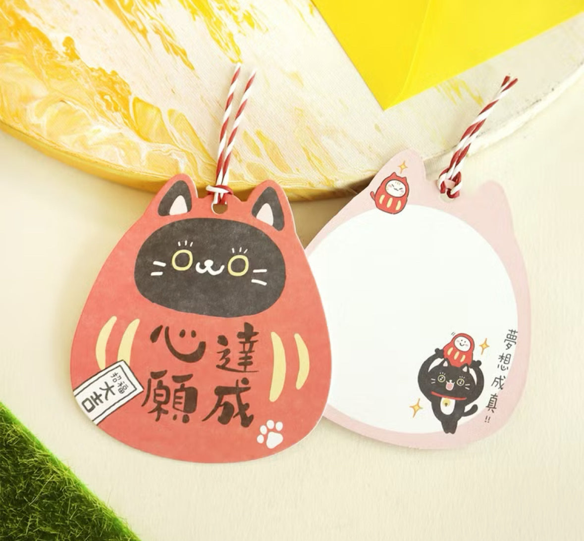 台灣Sunny 可愛貓咪厚版卡面 - 達摩貓咪