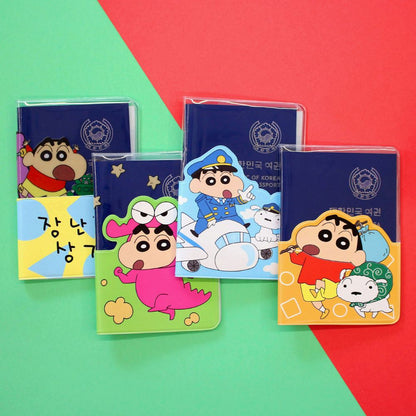 <新企劃> Crayon Shinchan 蠟筆小新系列透明護照套  - (預購商品）