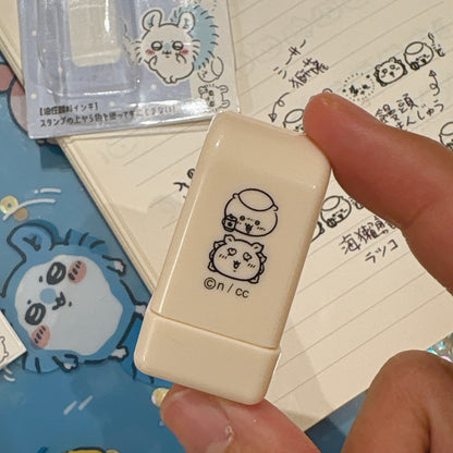 日本Chiikawa x Coro-re 滾輪式轆轆印章 - 團隊系列: 栗子與風獅