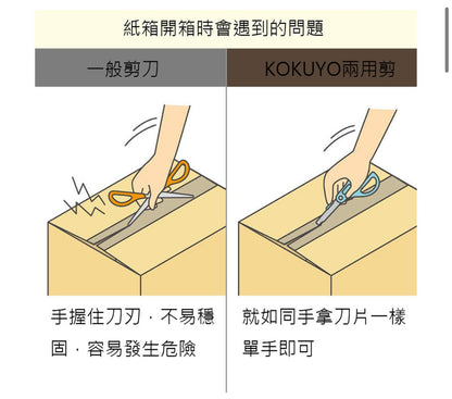 日本KOKUYO 兩用機能剪刀 - 米白色