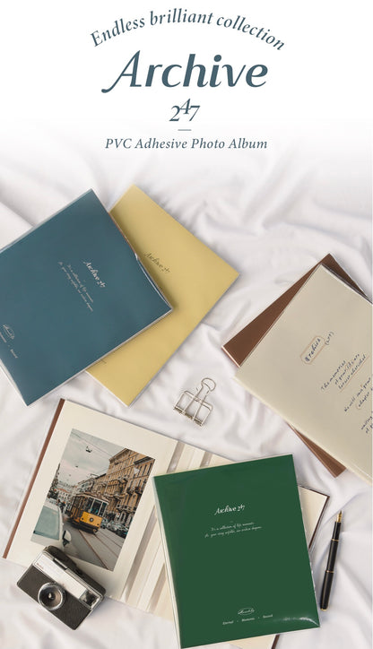 247 Archive 相簿系列 - PVC粘膜萬用收納冊  (預購商品) *6 Colors available*