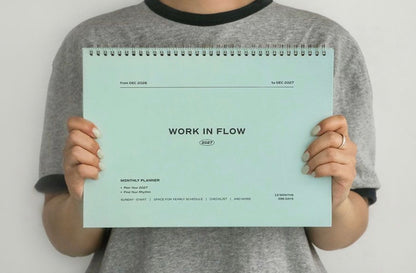韓國2027 ICONIC Work in Flow A4 月計劃 & 桌上月曆2 in 1 [預購貨品］