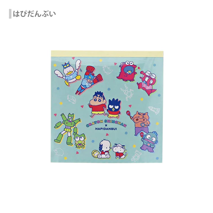 日本Sunstar 蠟筆小新 x  Sanrio 100 頁便條磚