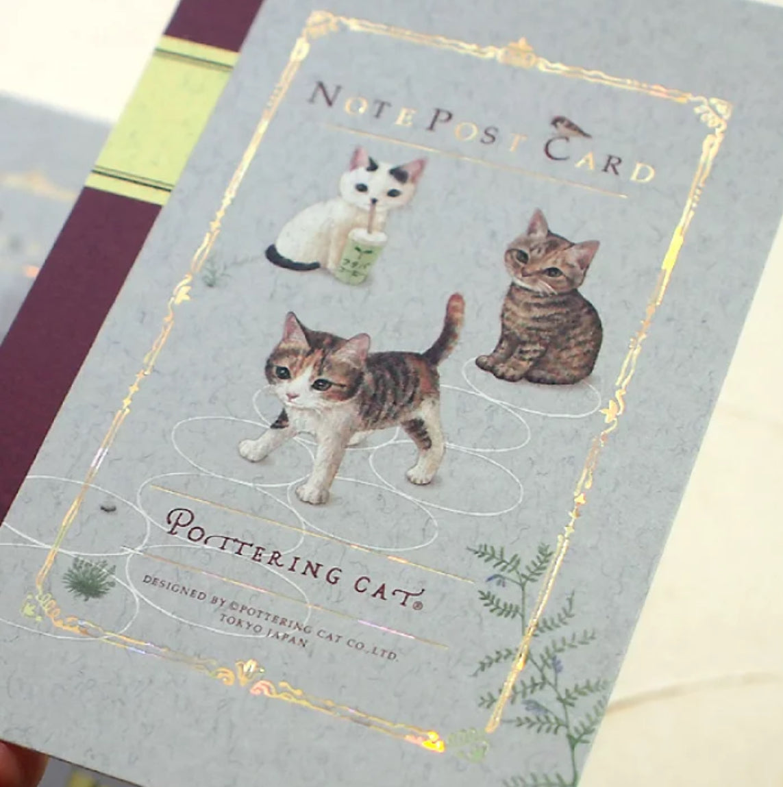 日本 Pottering Cats 貓咪館藏 Notebook Postcard系列