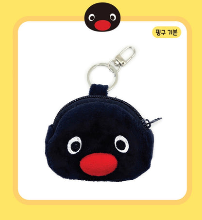 韓國Pingu 和Pinga 的臉蛋造型銀包匙扣[預購貨品，下單後14天出貨]