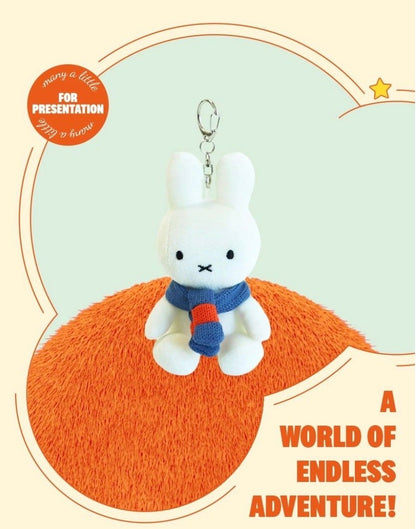 Miffy 冷頸巾🧣造型毛公仔鎖匙扣* [預購貨品，下單後14天出貨]