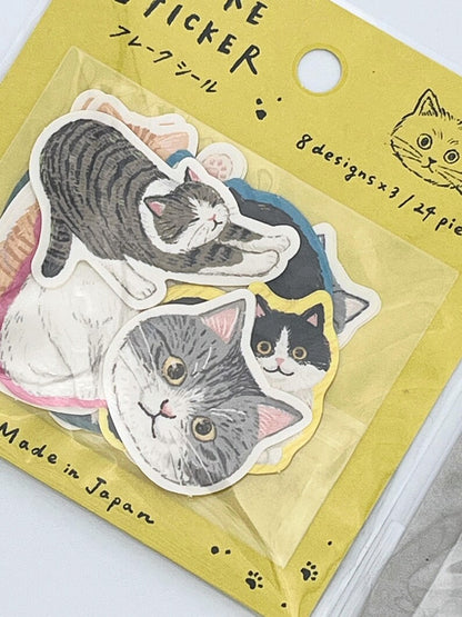 日本 GaIa 貓咪字典 Flake Seal 貼紙