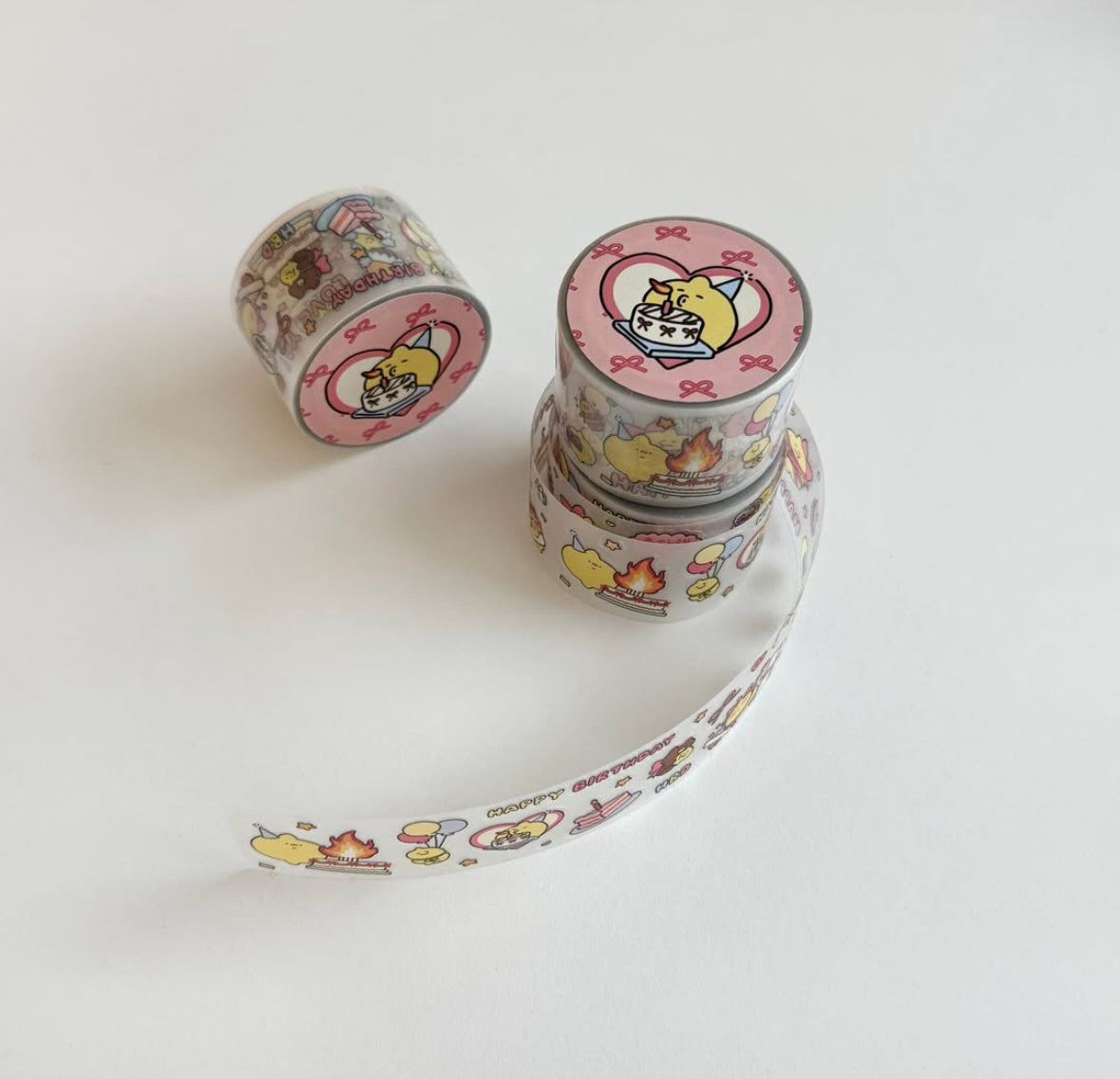 韓國Second Morning 愉快檸檬仔卷裝粒粒貼紙 - Happy Time !  [預購貨品，下單後14天出貨]