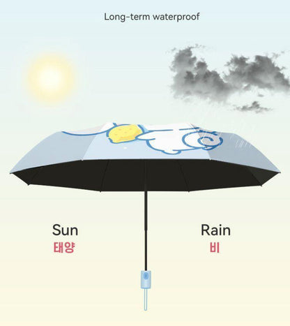 Sanrio Characters 晴雨兩用 · 自動開關防UV縮骨雨傘 - 肉桂狗2 款 (預購貨品)