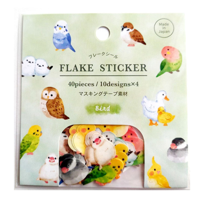 日本親親動物系列 貼紙包 - 各種各樣的鳥兒