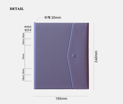 <Winter Color Edition > From Morning To Midnights 6 孔活頁Classy Leather Cover - A5 size (預購商品）