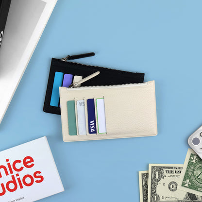 《新年限定‼️👛減$40》韓國 Fenice Studio Zip Up Cards Wallet - 5 色選擇  * [預購貨品，下單後14天出貨]