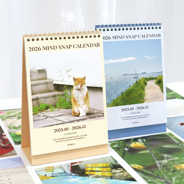 2026 Mind Snap 風景檯面桌上月曆* [預購貨品，下單後14天出貨]