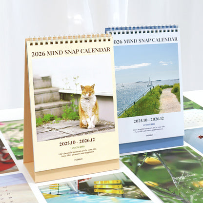 2026 Mind Snap 風景檯面桌上月曆* [預購貨品，下單後14天出貨]