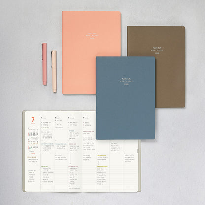 2026 韓國 Table Talk 時間規劃師 B5 [大號] 月+週計劃🌈  * [預購貨品，下單後14天出貨]
