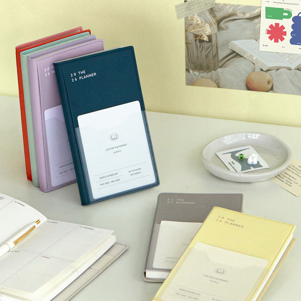 韓國 2026 Iconic Office Pocket Planner 🌈月週計劃Schedule * [預購貨品，下單後14天出貨]