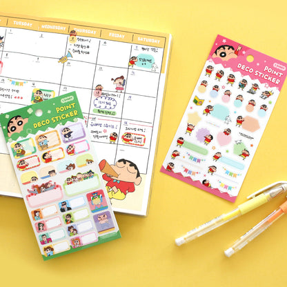 Crayon Shinchan 蠟筆小新系列可書寫貼紙  [預購貨品，下單後14天出貨]