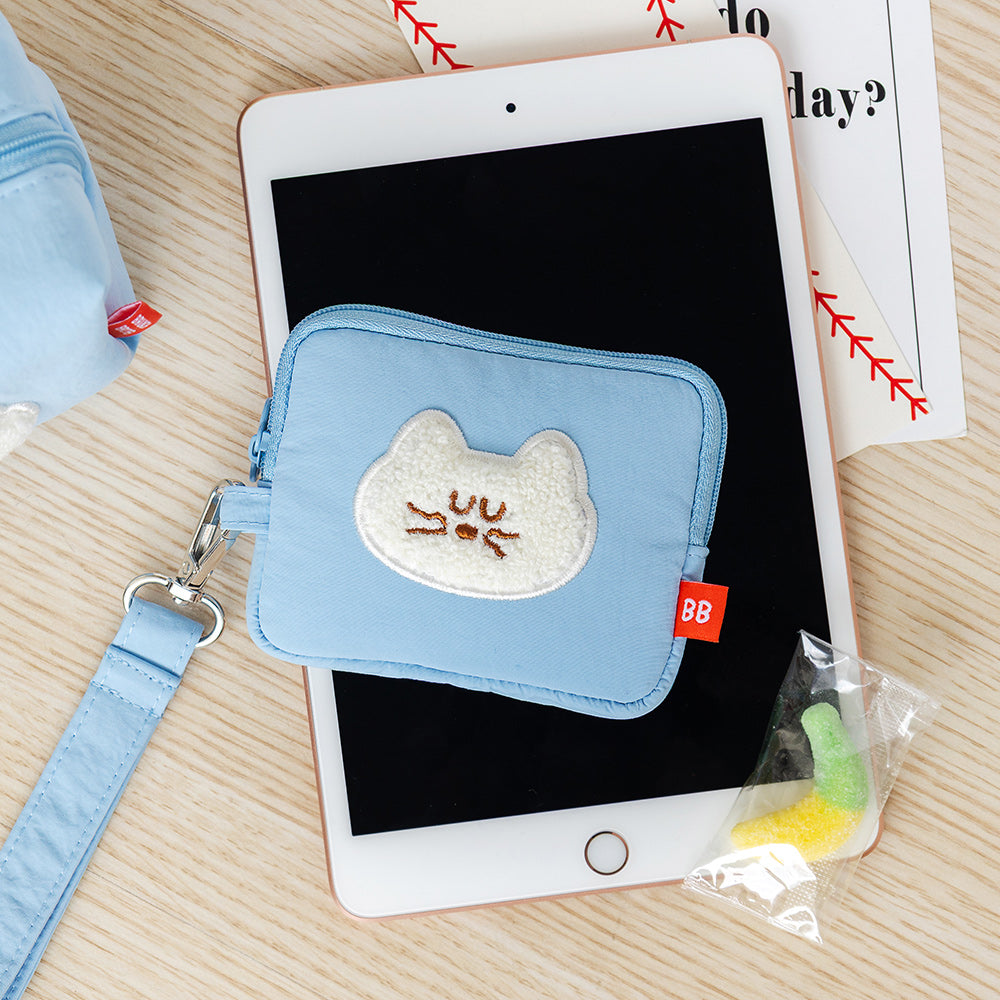 韓國Romane Mogry 貓咪 Card Wallet - 4 色選擇  * [預購貨品，下單後14天出貨]