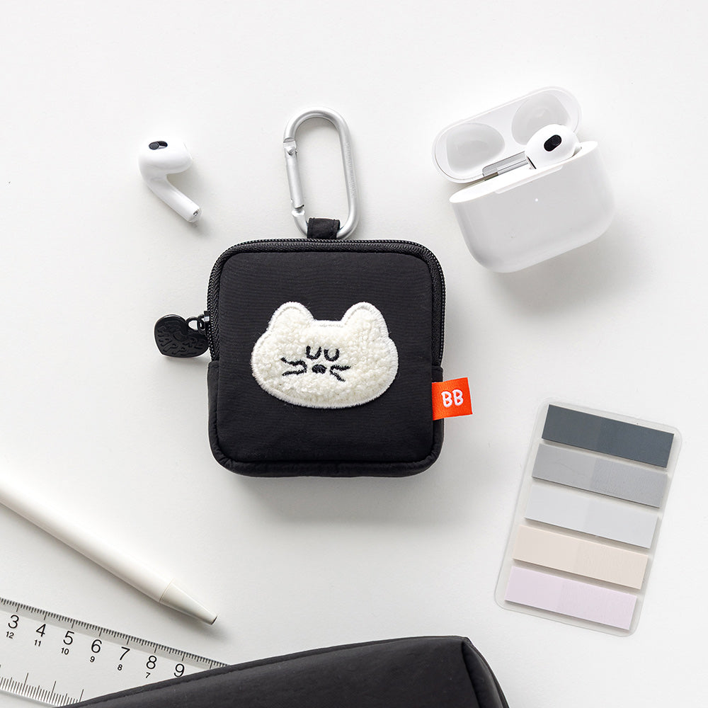 韓國Romane Mogry 貓咪 Airpod Pouch - 4 色選擇  * [預購貨品，下單後14天出貨]
