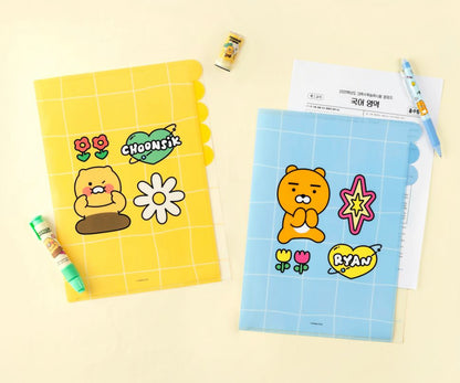 韓國 Kakao Friends 5 Pockets Folder 文件夾 - 春植 / Apeach / Ryan