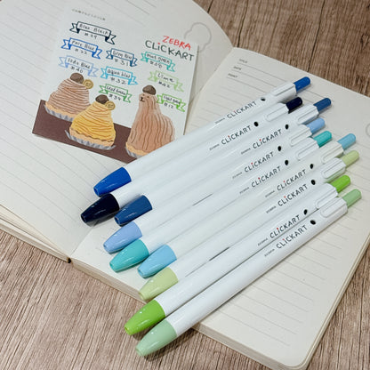 Clickart 0.6mm 按壓式 marker筆