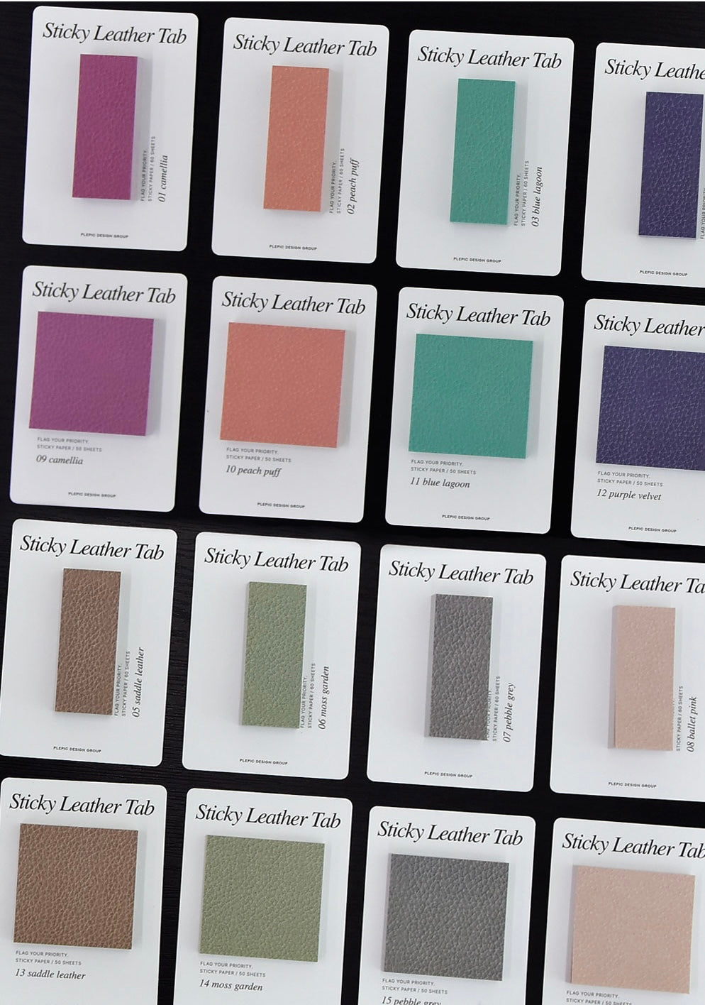 韓國Life Stationery Sticky Leather Lab 高貴的皮革系列便條貼 - 長方形