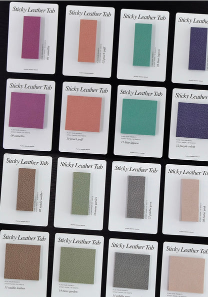 韓國Life Stationery Sticky Leather Lab 高貴的皮革系列便條貼 - 長方形