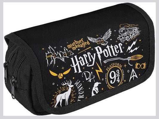 《超大容量‼️》哈利波特Harry Potter 巨無霸Double Pockets 化妝袋及筆袋