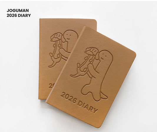 韓國Kakao Friends x Joguman 2026 B6 皮革封面月週計劃Schedule - 預購貨品