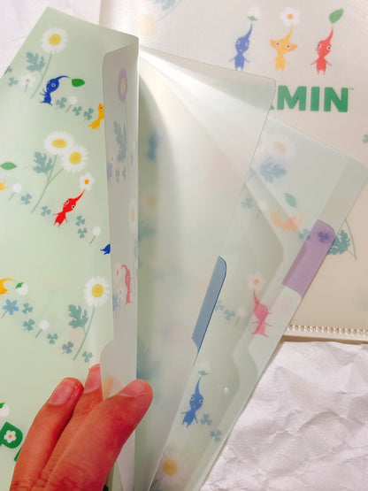 日本任天堂Pikmin A5 3 pocket 文件夾 兩色可選 💚💛預購貨品