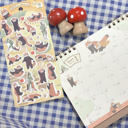 2027 日本 ZOOm in Animals Calendar 桌上座檯月曆