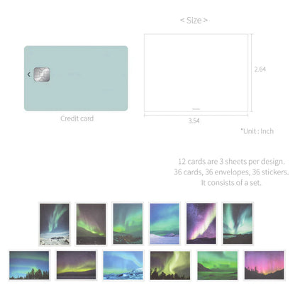 韓國Monolike 36 Days Mini Message Card Set (一套36 張）Aurora 極光 [預購貨品］