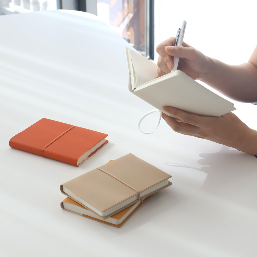 韓國  Fenice 人造皮革 筆記簿 - 橫線+空白內頁* [預購貨品，下單後14天出貨]