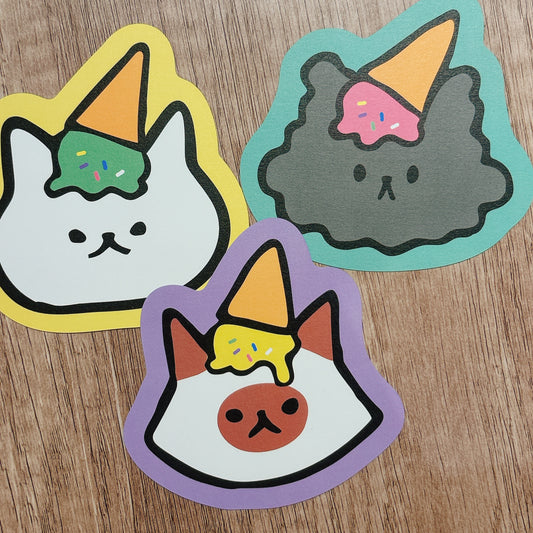 韓國插畫家썸켓츠心意卡系列 - 芒果雪糕🍦貓咪