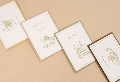 韓國Forest Memories Letter Press 心意卡 - 4 個選擇 （生日、感謝、萬用）