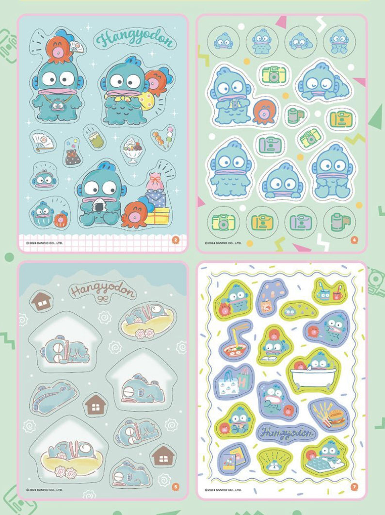 韓版Hangyodon 水怪貼紙冊（經典版)一冊228 枚貼紙