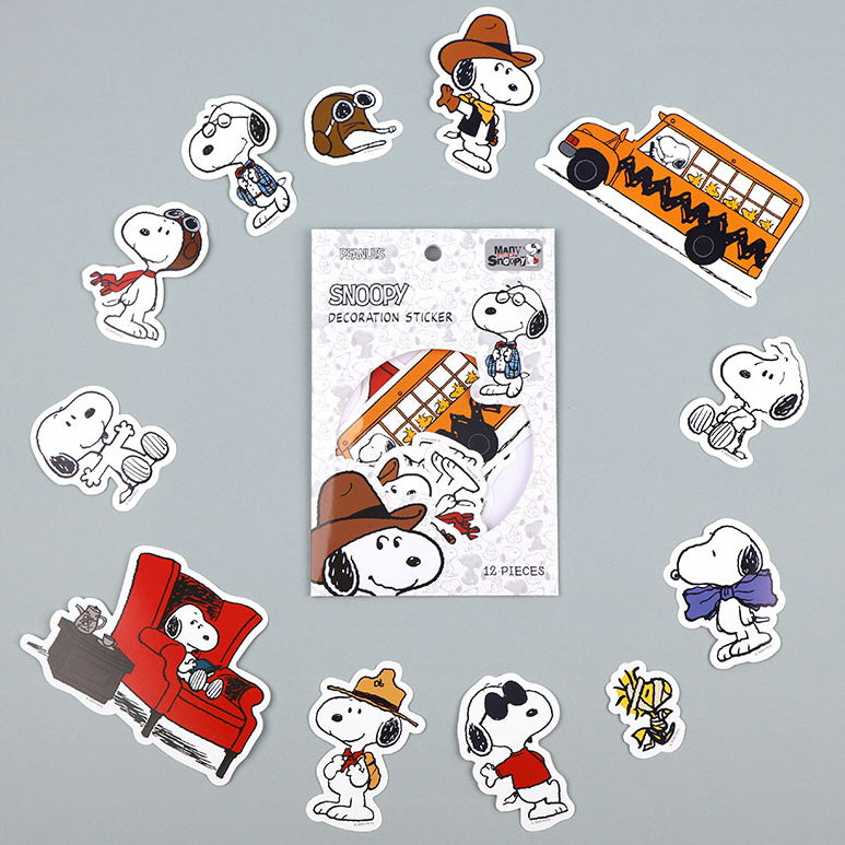 《Snoopy 9 折購物祭‼️》 The Snoopy World 史努比大張貼紙包  [預購貨品，下單後14天出貨]