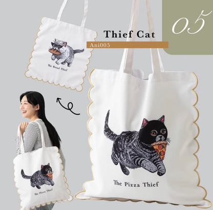大容量收納‼️ 日本J. Studio 雙面雲朵刺繡Totebag - Meowsterpieces (預購貨品)
