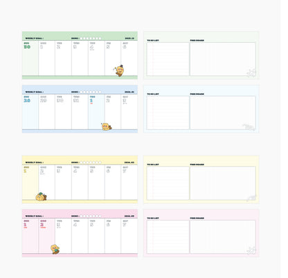 韓國Kakao Friends 2026 春植超多用途桌上月曆 - 預購貨品
