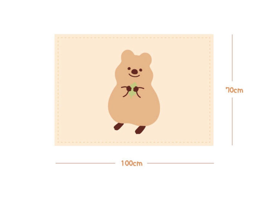 韓國濟州Kiki Quokka 毛絨絨小被子* 很多隻短尾鼠 [預購貨品，下單後14天出貨]