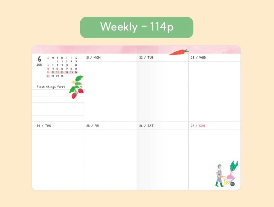 韓國2027 The Daily Story 月週計劃B6 Schedule [ 預購貨品 ］