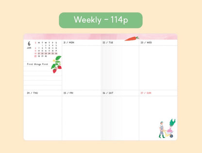 韓國2027 The Daily Story 月週計劃B6 Schedule [ 預購貨品 ］