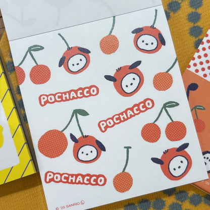 日本Sanrio 經典系列便條簿 - 水果PC 狗 [限量發行]