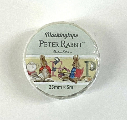日本Peter Rabbit 彼得兔系列和紙紙膠帶五米長 -彼得兔的茶會