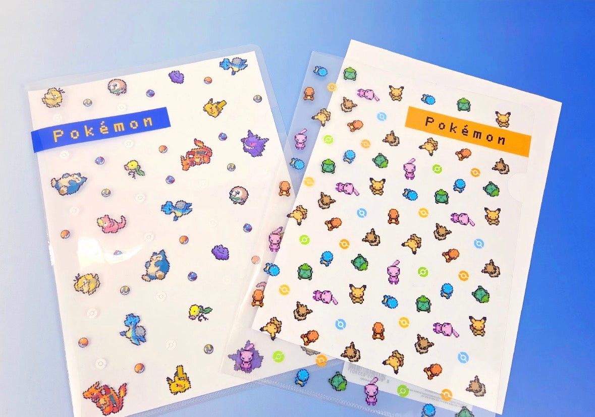 韓版Pokemon 寵物小精靈Pixel 系列 - 像素版A4 文件夾