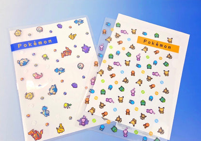 韓版Pokemon 寵物小精靈Pixel 系列 - 像素版A4 文件夾