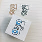 日本 I love Stamp 木製印章 - 北極熊和文件袋