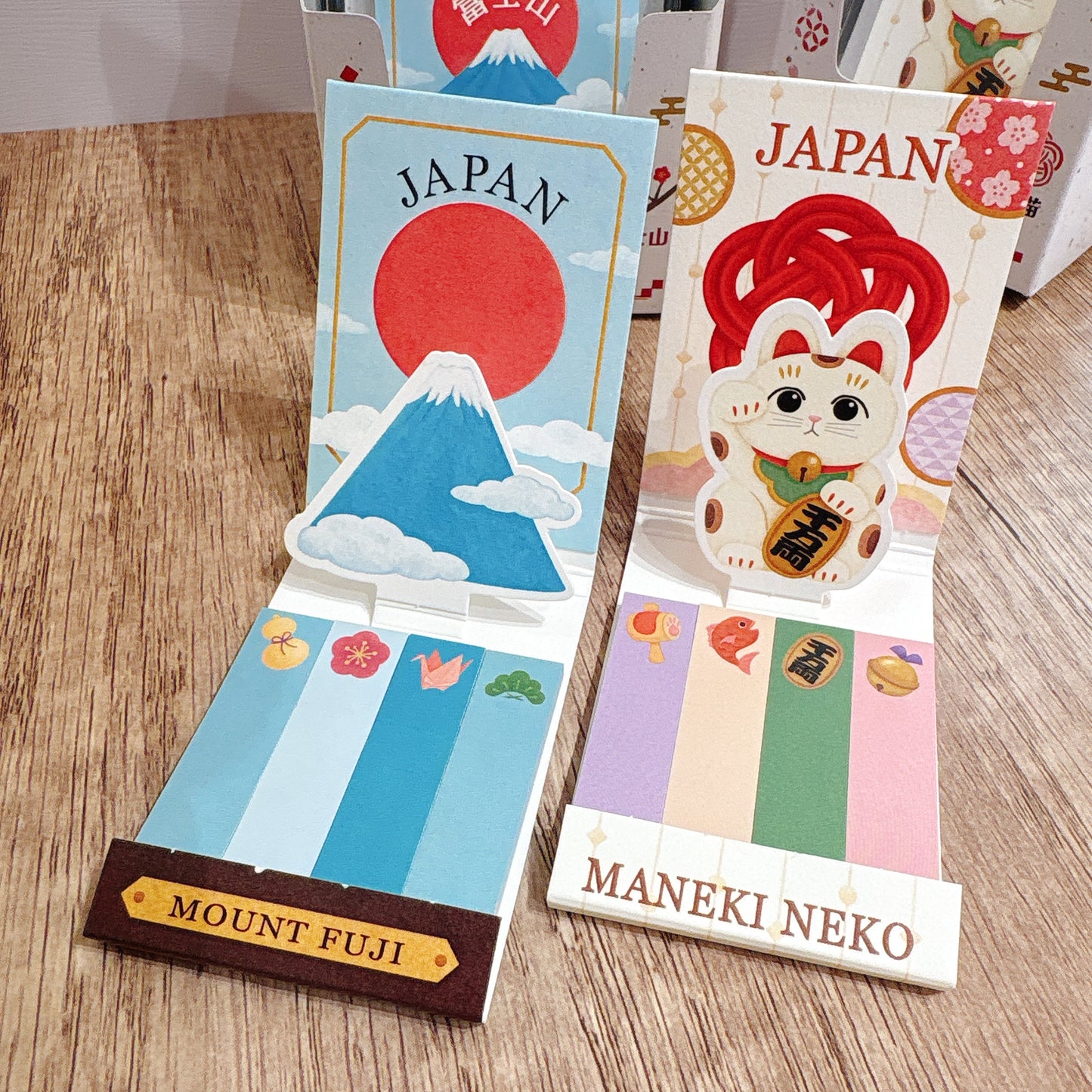 日和心情 Maneki Pop up 便條貼 - 富士山 / 招財貓